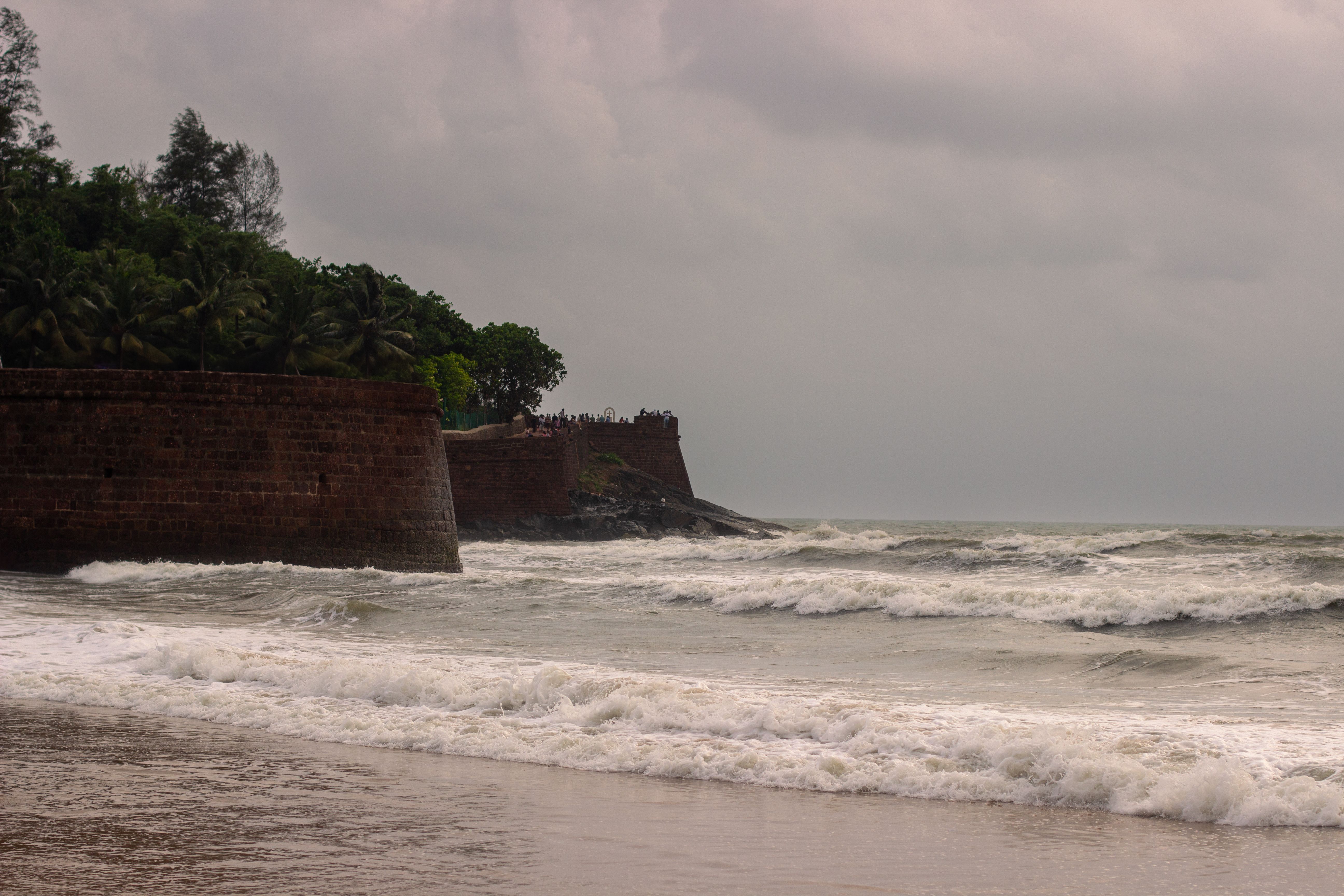 Bekal Fort overlooking the Arabian Sea in northern Kerala