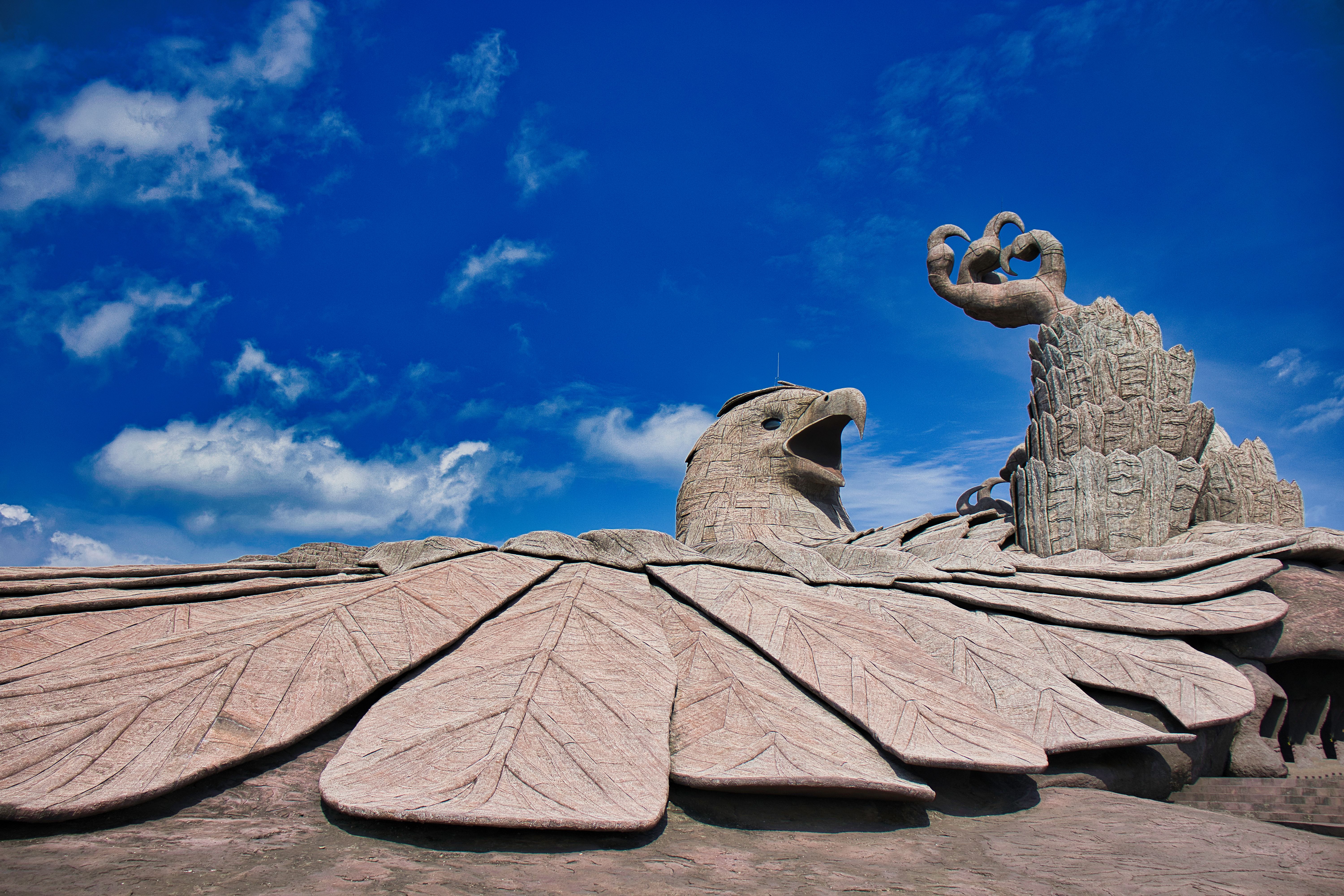 Jatayu Earth Center hill landscape at Chadayamangalam, Kerala